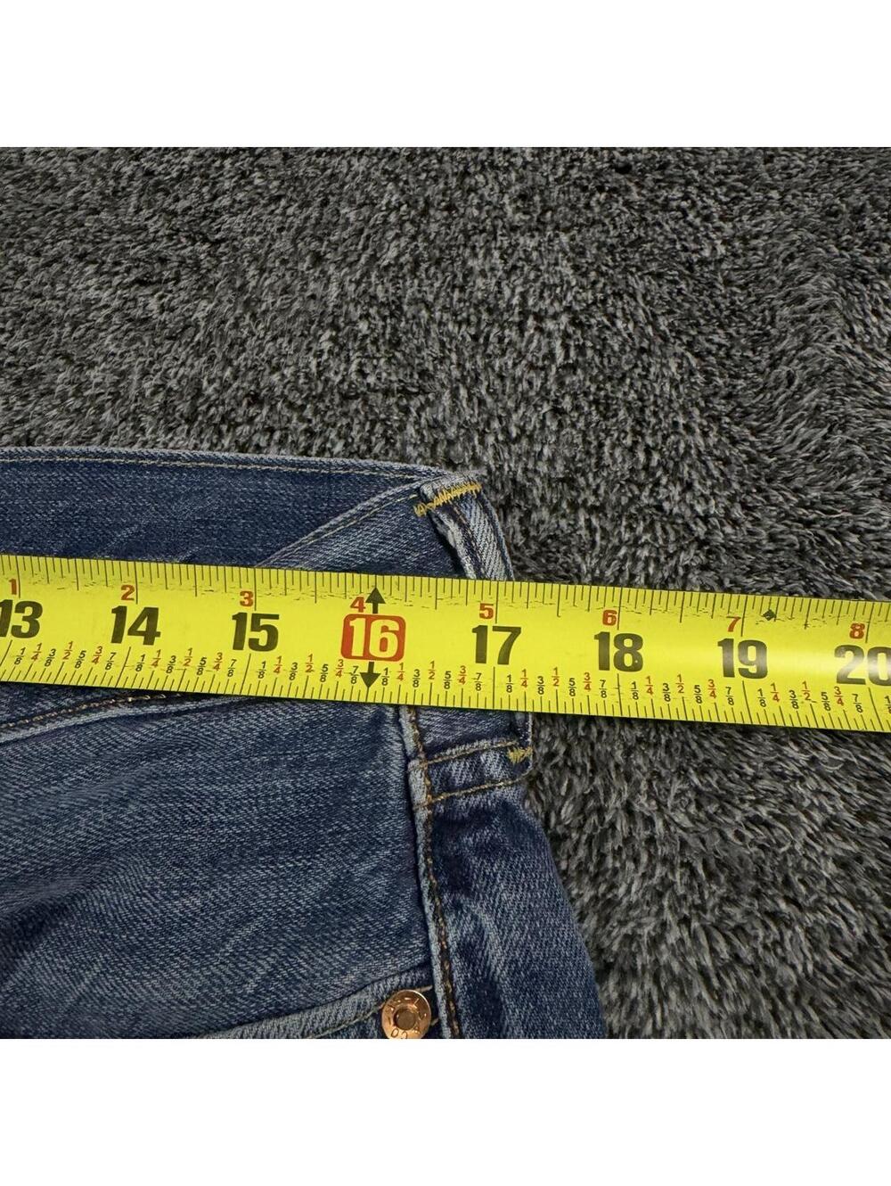 Y2K Grunge Rockstar Archive Levi’s 504 Straight Leg Faded Jeans - Fits 34x29! - Picture 3 of 7